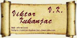 Viktor Kukanjac vizit kartica